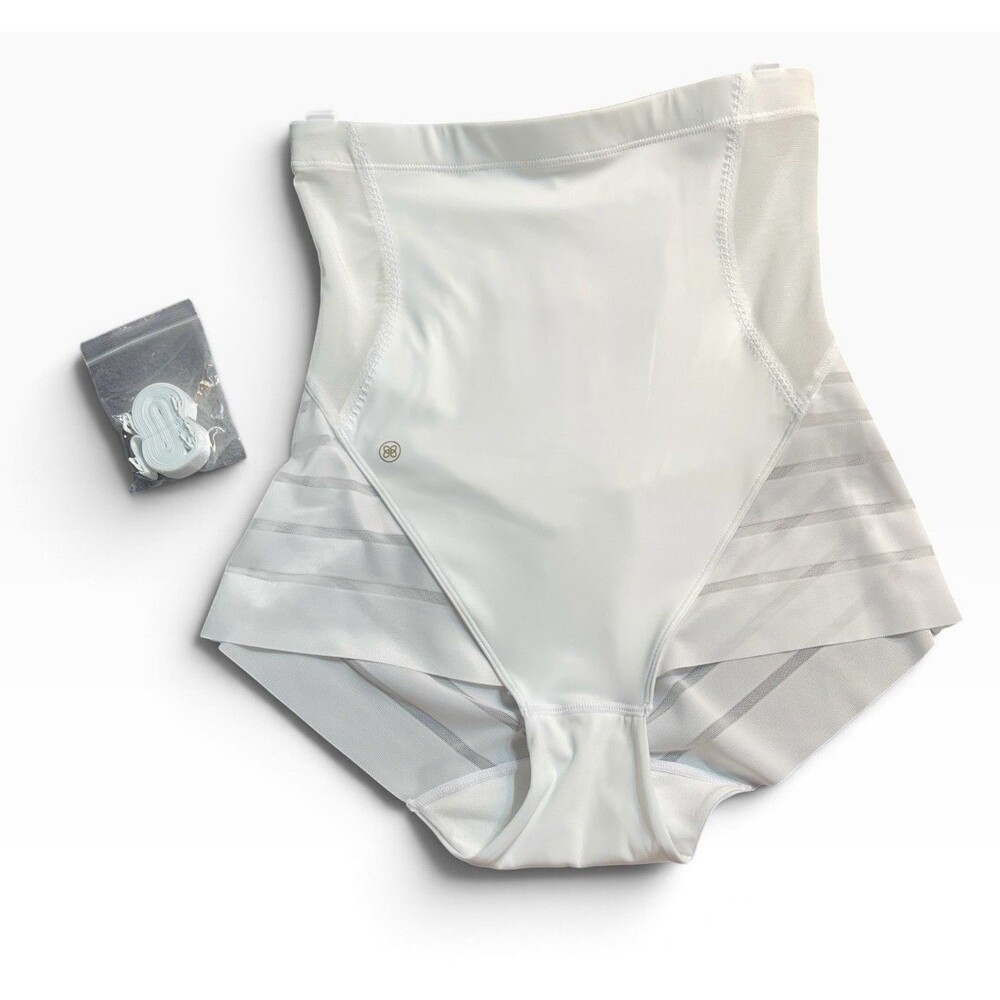 Honeylove Queen Brief Shapewear LARGE ELIZABETH WHITE NWT